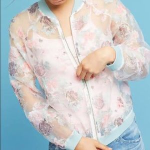 Floral bomber jacket